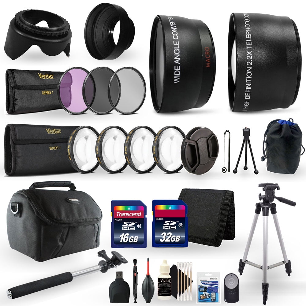 All in One Ultimate Accessory Kit for Canon EOS 80D Digital SLR Camera