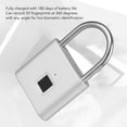 thumbnail image 4 of Candado De Huella Digital, Carga USB, Impermeable, Mini Seguridad Táctil Digital Inteligente, Candado Biométrico Portátil, Bloqueo De Huella Digital Con Combinación De Respaldo, 4 of 7
