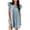 Light Blue, variant on Vhkiploz Summer Dresses for Women Ruffle Short Sleeve V-Neck Flowy Sundress Casual Business Work Vocation Peplum Mini Dress