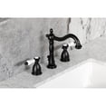 thumbnail image 4 of Kingston Brass KB1970BPL Bel-Air Widespread Bathroom Faucet with Brass Pop-Up, Matte Black, 4 of 7