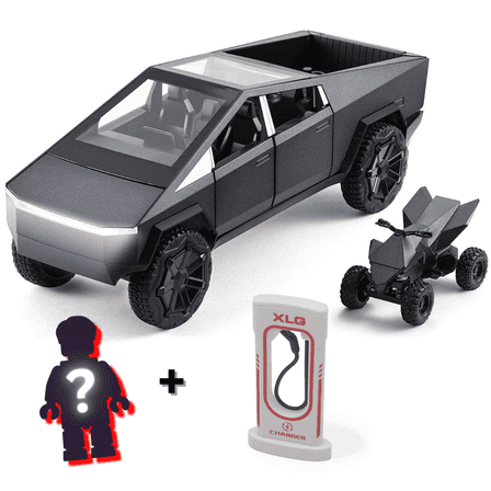 1/24 Die cast Cyber Toy Pick-Up Truck Model Car with Cyber Quad