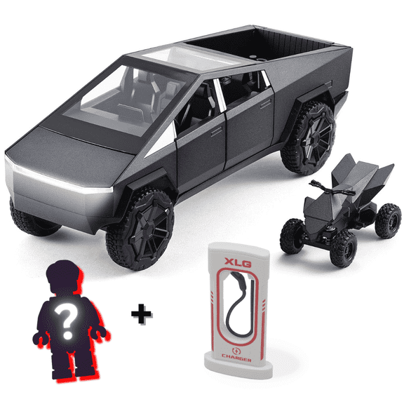 1/24 Die cast Cyber Toy Pick-Up Truck Model Car with Cyber Quad