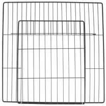 ELAYARD 2pcs Dog Gate Panels Black Mesh for Pet Control in Cage Design