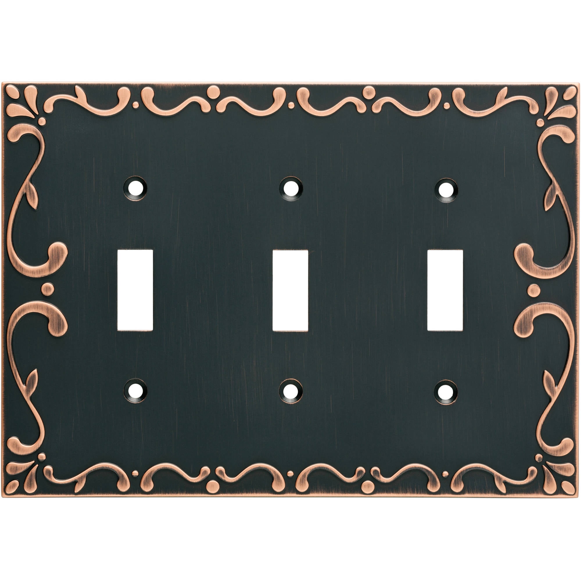 Franklin Brass W35075-VBC-C Classic Lace Decorator Wall Switch Plate/Cover Bronze With Copper Highlights Franklin Brass W35075-VBC-C Classic Lace Decorator Wall Switch Plate/Cover Bronze With Copper Highlights
