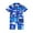 Blue, variant on Younger Tree Newborn Baby Boys Swimsuit Short Sleeve Zipper One-Piece Bodysuit Sunsuit Swimwear Bathing Suit for 6-12 Months