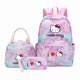 thumbnail image 2 of Sanrio-mochila de Hello Kitty para niñas y mujeres, morral escolar de colores con bolsa de almuerzo, mochila de viaje para adolescentes, 3 unidades por juego, 2 of 4