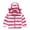 Red, variant on EQWLJWE Toddler Kids Baby Girls Boys Zipper Striped Thick Hooded Coat Warm Outwear Girls' Outerwear Holiday Clearance