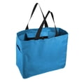 thumbnail image 2 of Tote Bags for Everyday Use - Sturdy Reusable Tote Bags - by Mato and Hash - Turquoise Blue CA2950, 2 of 2