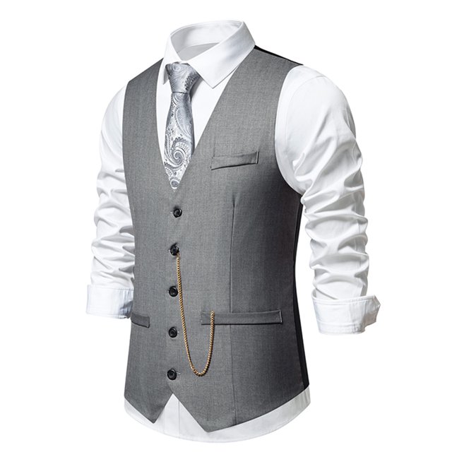 EGNMCR Tank Tops Men Men Solid Fashion Have Pockets Button Turn-down Collar Tanks Tops Blouse