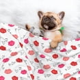 thumbnail image 3 of Naloa Red Lips 1 Dog Blanket, 3 Sizes Cat Blanket for Indoor Cats Large Medium Small Dog Gifts-Large, 3 of 8