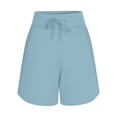 thumbnail image 5 of ShomPort Women's Sport Shorts Quick Dry Workout High Waisted Drawstring with Pockets Activewear Shorts, 5 of 6
