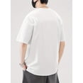 thumbnail image 2 of Men's 100% Cotton Cats Graphic Print T-shirt, Casual Short Sleeve Crew Neck Tee, Men's Clothing For Summer Outdoor, 2 of 7