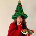 thumbnail image 2 of 2025 Ins Christmas Tree Hat Creative Xmas Headwear for Girls Tinsel Christmas Headband Party Costume New Year Decor Supplies, 2 of 5