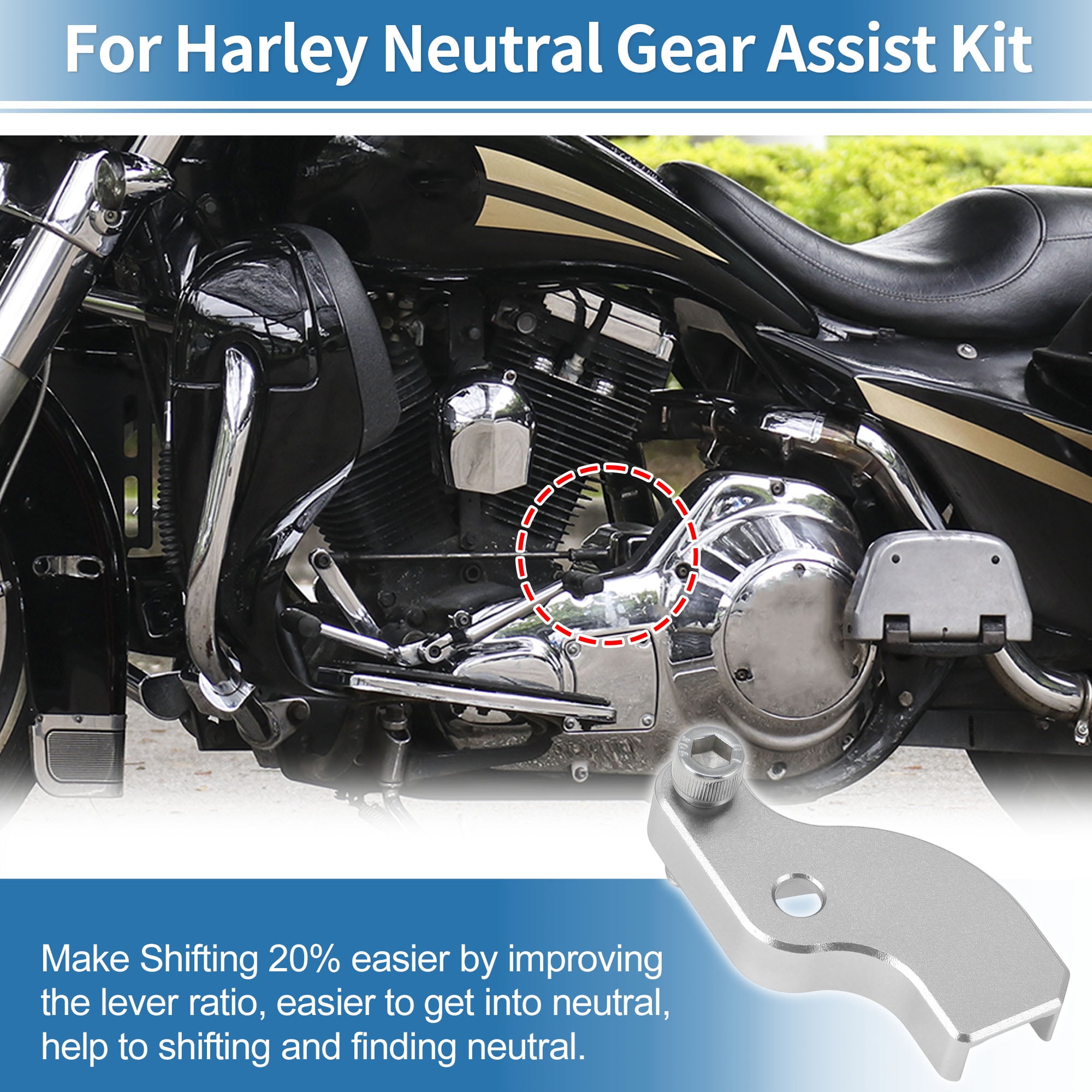EZ Shift Neutrale Gear Assist Beugel voor Harley M8 2018-2025 Touring