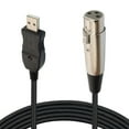 thumbnail image 5 of Microphone Link Adapter Cord XLR Female to USB MIC Link Black Cable Line, 5 of 8