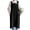 Black, variant on DOVACKA Cotton Cross-Back Apron with Pockets, Adjustable Unisex for Men Women, Kitchen Gardening Work