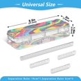 thumbnail image 2 of Iauyy Stackable Clear Pencil Box with Snap-Tight Lid, Large Capacity Plastic Storage Organizer for Pencils, Markers, Crayons ,The Flow Of Nature, 2 of 6