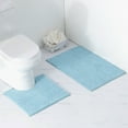 thumbnail image 2 of Bathroom Non-Slip Mat, 2pcs / Set Chenille Anti-Slip Water Absorbent Non-Slip Mat Bathroom Living Room(Blue Green), 2 of 8