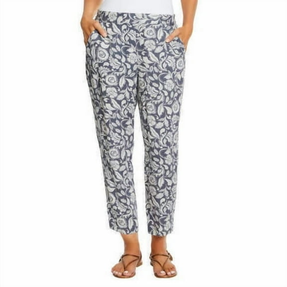 Jessica Simpson Womens Printed Pull-on Pant | Blue Floral, X-Small