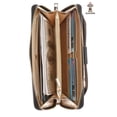 thumbnail image 5 of (Black) - AMNF RFID Blocking Womens Single Zip-Around Wristlet Wallet with Cellphone Pocket, 5 of 5