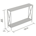 thumbnail image 2 of Safdie & Co. Table Console 39.5L Bois Brun Récupéré 1 Étagère Métal Noir, 2 of 4