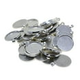 thumbnail image 4 of 50 Pcs Round Pendant Tray Metal Bezel Cabochon Retro Pendant Craft Set for DIY Photo Pendants, 4 of 10