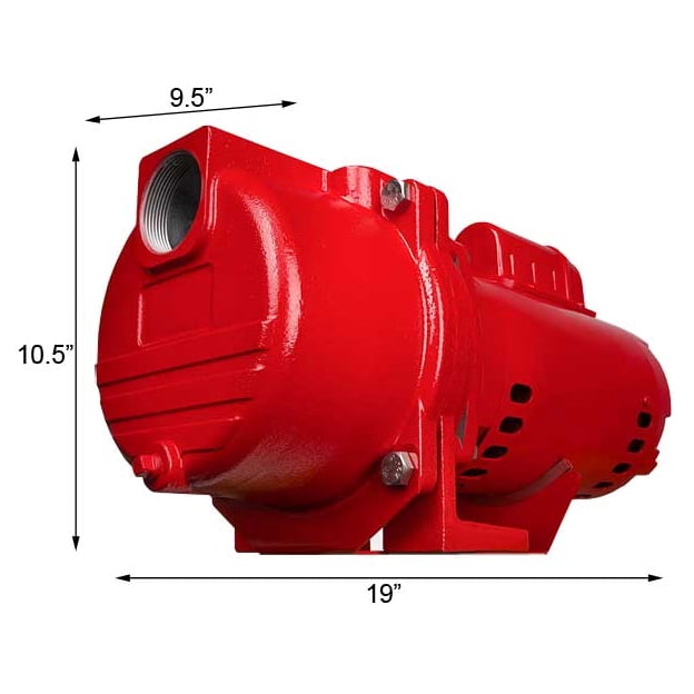 Red Lion SPRK200 2 Horsepower 76 GPM 230V Cast Iron Irrigation Sprinkler Pump