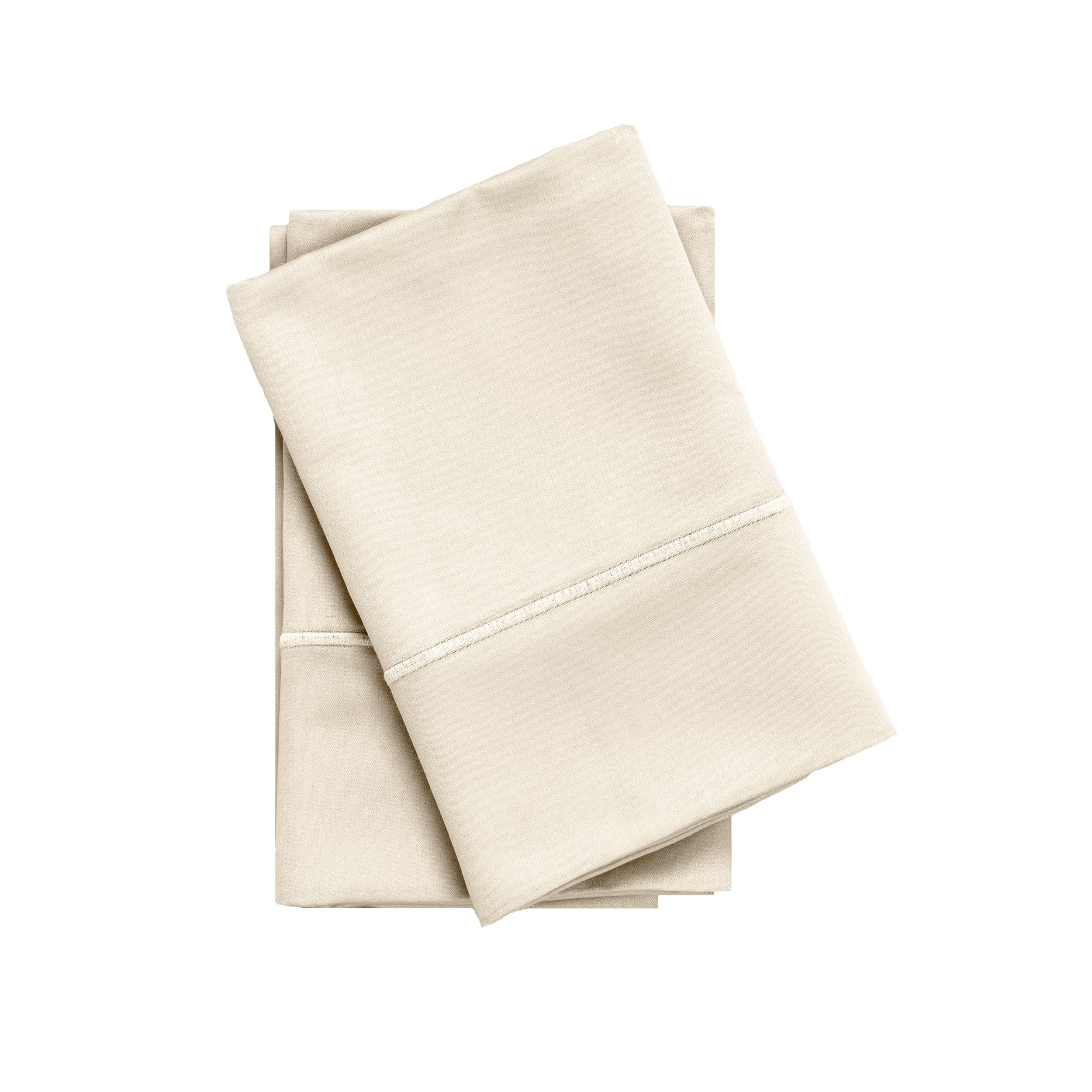 Superior 650 TC Egyptian Cotton Pillowcases, Set of 2, King Size, Ivory