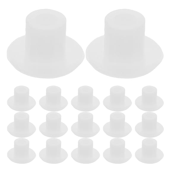 PTOOTP 5mm White Plastic Round Furniture Hole Plugs Screw Caps with Smooth Edges 1200pcs