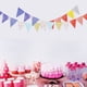 thumbnail image 4 of Paquete de 4 decoraciones para fiestas, colgante de papel triangular, banderín para graduación, carnaval, boda, cumpleaños, bebé, despedida de soltera, decoraciones para fiestas Zhivalor BST3069289-4, 4 of 5