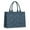 Blue Christmas Holly, variant on Large Capacity Tote Bag,Blue and Pink Christmas Snowflake Pattern Handbag Fashion Luxury Tote Bag,15.7"x13"x 5.1" Inches,Laptop Compatible