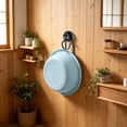 thumbnail image 4 of Aufmer Rotatable Suction Type Basin Holder Wall Attached Wash Basin Hook Multi Function Restroom Storage Frame space saving hanging rack for washroom daily basin storage sorting(2 Pcs), 4 of 6
