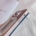 thumbnail image 3 of for iPhone Case,Luxury ElectroPlated with  Crystal Diamend Rhinestone Sparkle Sparkly Silicone Camera Lens Protection Soft Shockproof Phone Case (Pink,iPhone 11 Pro Max), 3 of 5