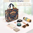 thumbnail image 5 of FORMRS Womens Corduroy Tote Bag Crossbody Shoulder Handbag with Pocket, Blue Geometric Eagle, 5 of 7