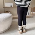 thumbnail image 5 of Otqutp Ankle Length Pants for Toddler Kids Baby Girls Cotton Thick Lined Warm Leggings Knitted Pantihose Stretchy Basic Ninth Pantyhose for Winter Stocking(Black,7-8 Years), 5 of 5