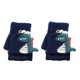 thumbnail image 1 of Manoplas Cálidas De Punto Con Estampado De Dinosaurios De Dibujos Animados, Sin Dedos, Guantes De Invierno Para Niños, Guantes Para Niños, Manoplas De Punto, Guantes De Medio Dedo., 1 of 4