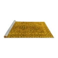 thumbnail image 2 of Ahgly Company Machine Washable Indoor Rectangle Persian Yellow Traditional Area Rugs, 5' x 7', 2 of 4