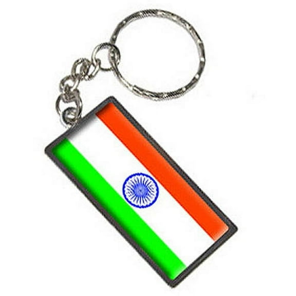 India Flag Keychain Key Chain Ring