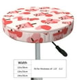 thumbnail image 4 of KLL Milk Tea Round Bar Chair Cushion Cover 13 inch ,Bar Stool Protector with Elastic, Soft Washable, 4 of 6