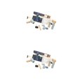 thumbnail image 1 of Vogacara 11x Wooden Beauty Salon Toys Party Set Toy Hair Styling 2piezas Kit de salón, 1 of 1