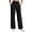 Black, variant on Ussuma High Waist Yogo Wide Leg Pants for Women Simple and Comfortable Leisure Fashion Butt Lifting Tummy Control Gym Pants with Pockets Lightweight Slimming Running Pants Play Golf Pilates Hiking M
