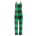 thumbnail image 5 of Baqcunre Women's Jumpsuit, Women's Spring V Tie Pocket Loose Casual Jumpsuit Green L, 5 of 5