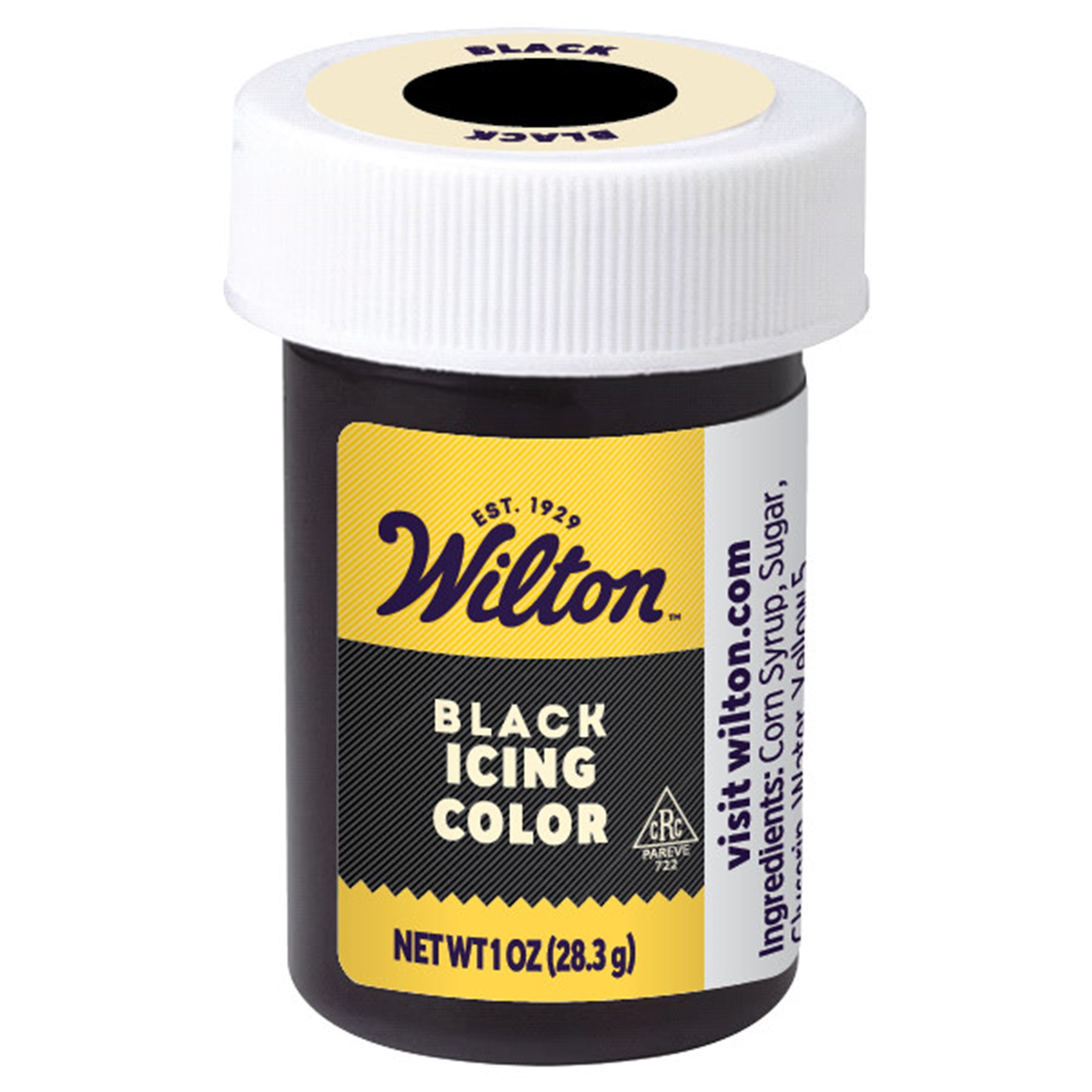 (3 pack) Wilton Black Food Coloring Edible Food Dye for Cake Decorating & Baking 1 oz. Jar