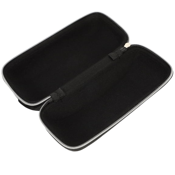MLINS Durable EVA Glasses Case with Zipper for Sunglasses Storage Black Lightweight and Compact Fits Most Frames