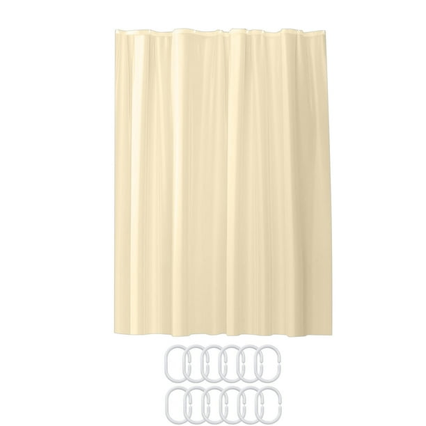 Yhmxh Decoración del baño Cortina de ducha de color sólido con 12 ganchos, resistente al agua y a las perforaciones, gruesa, de 1,8 x 2 m. Organizadores y almacenamiento de baño Accesorios de baño