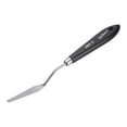 thumbnail image 3 of Uxcell Palette Knife Painting Tool 8.66" Stainless Steel Pointed Blade Spatula Painting Pallet Knife with Hole Design Beech Wood Handle for Oil Acrylic, Black/Silver, 3 of 7