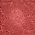 thumbnail image 1 of Ahgly Company Machine Washable Indoor Square Transitional Red Area Rugs, 4' Square, 1 of 7