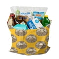 thumbnail image 2 of Hedgehog and Floral Design Canvas Tote – Cute Cartoon Animal Reusable Bag, 2 of 6