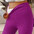 thumbnail image 7 of Black&Friday Deals 2024 VEKDONE Thickened Plush Leggings for Women Solid Color High Waisted Stretchy Pant Slim Warm Long Pants Trendy Tummy Control Yoga Tights Hot Pink S, 7 of 7