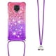 thumbnail image 3 of Funda para Xiaomi Redmi Note 9S/Redmi Note 9 PRO Brillantina Líquida Divertida Reluciente y con Cristales en Movimiento Cuerpo Cruzado con Cordón Ajustable, 3 of 5